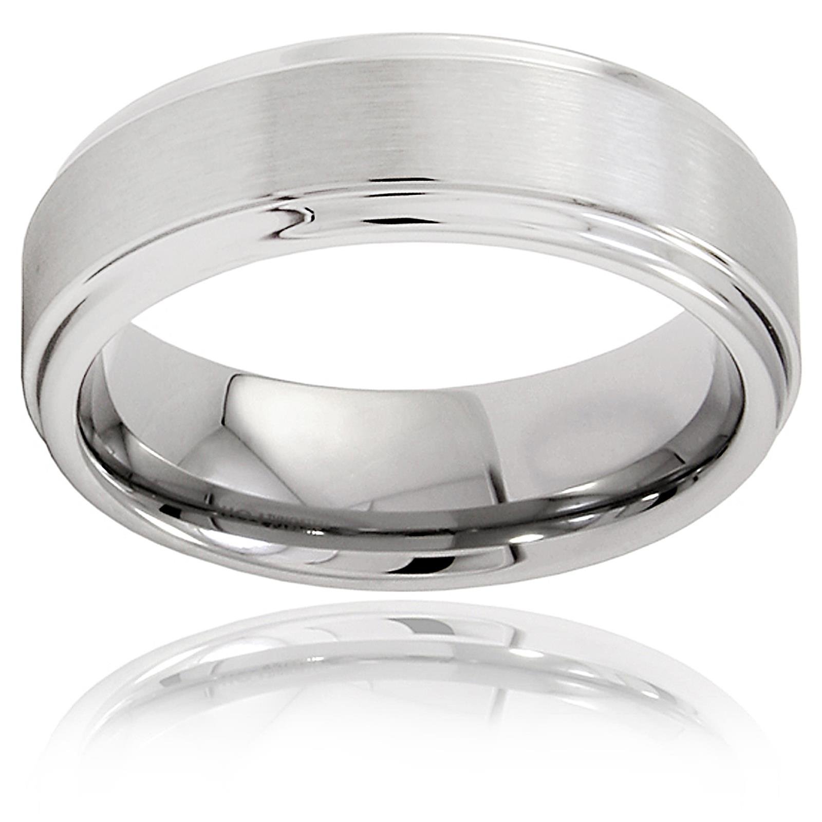 Foto 4 pulgar | Anillo West Coast Jewelry De Carburo De Tungsteno Cepillado, 7 Mm, Tamaño 9 - Venta Internacional.