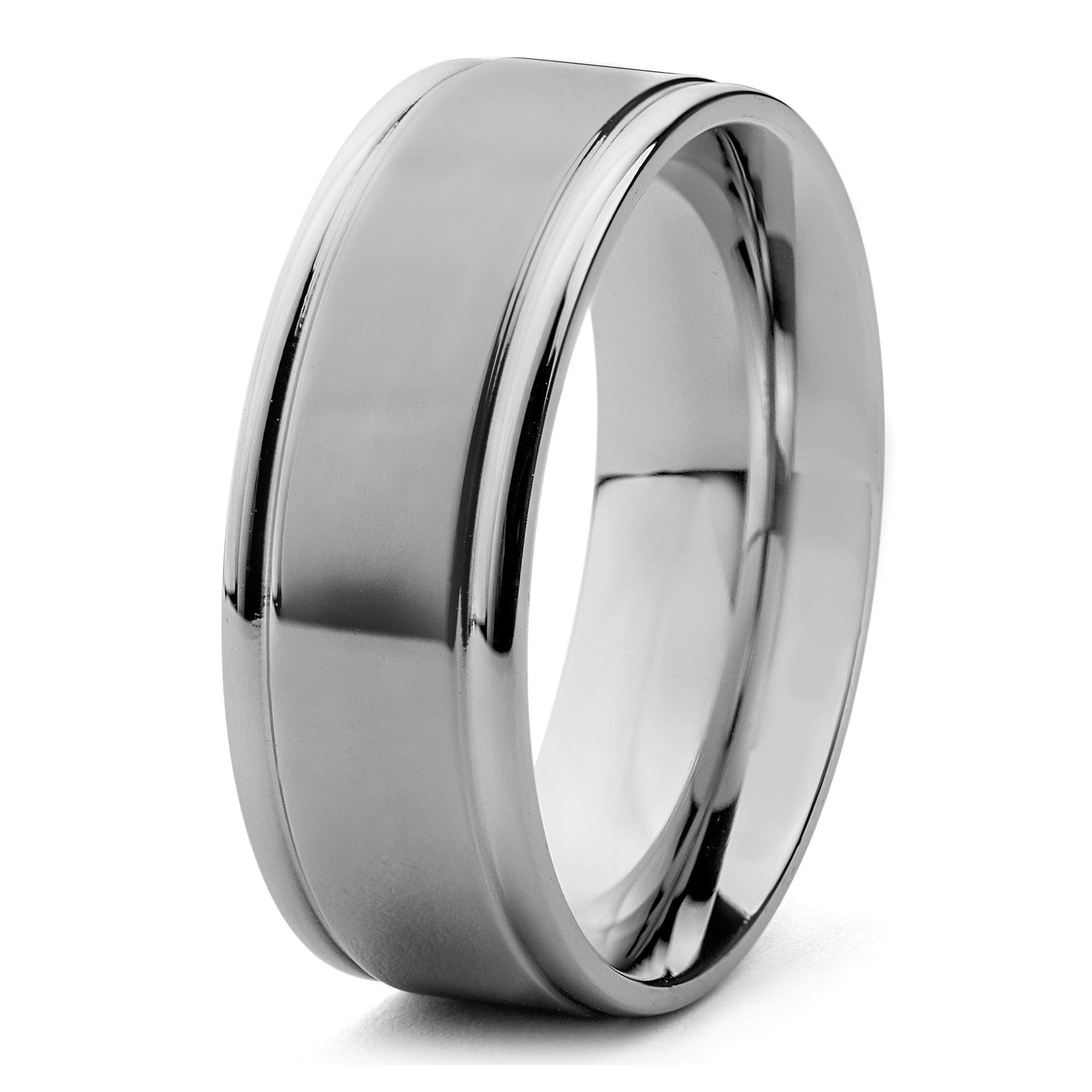 Foto 1 | Anillo West Coast Jewelry De Acero Inoxidable Con Acabado Cepillado De 8 Mm - Venta Internacional.