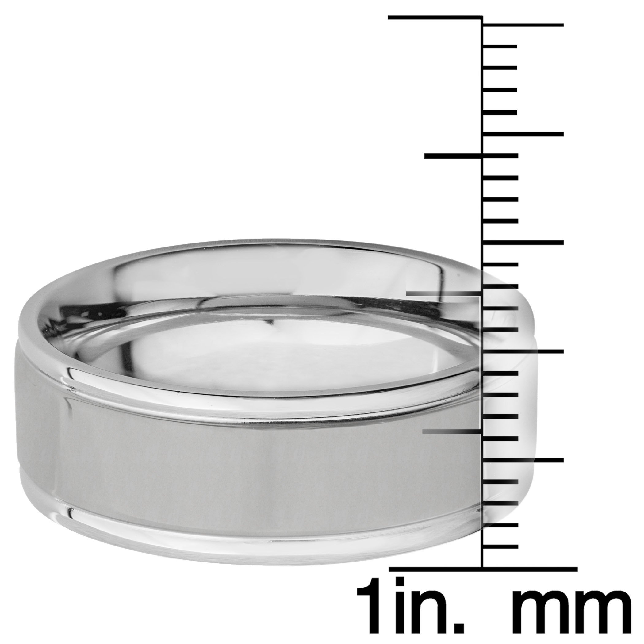 Foto 4 pulgar | Anillo West Coast Jewelry De Acero Inoxidable Con Acabado Cepillado De 8 Mm - Venta Internacional.
