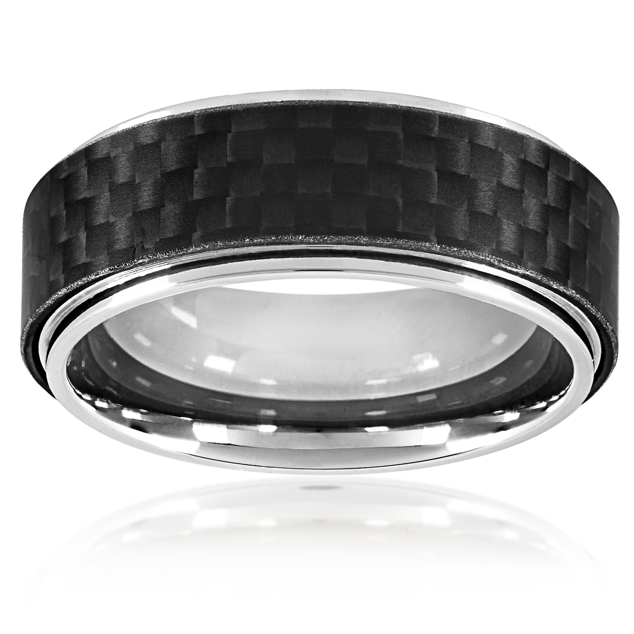 Foto 3 pulgar | Anillo West Coast Jewelry De Acero Inoxidable Pulido Para Hombre - Venta Internacional.