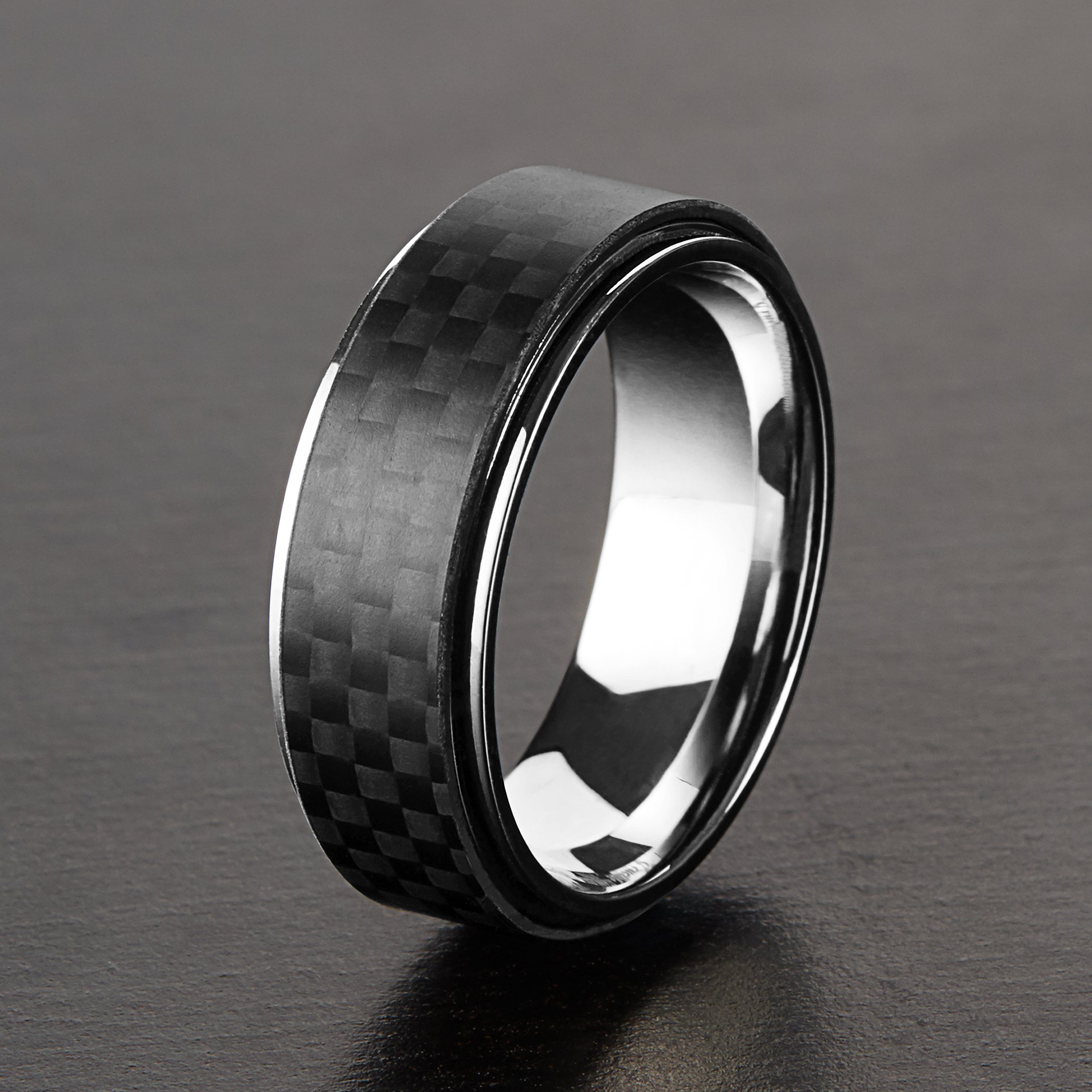 Foto 5 pulgar | Anillo West Coast Jewelry De Acero Inoxidable Pulido Para Hombre - Venta Internacional.