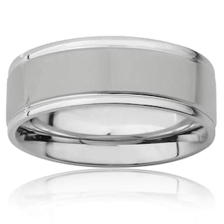 Foto 5 | Anillo West Coast Jewelry De Acero Inoxidable Con Acabado Cepillado De 8 Mm - Venta Internacional.