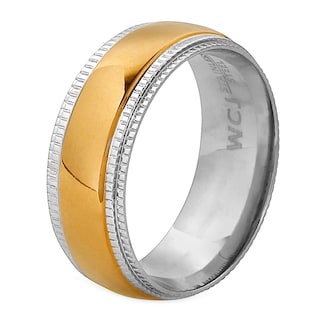 Foto 1 | Anillo West Coast Jewelry De Acero Inoxidable Chapado En Oro Para Hombre - Venta Internacional.