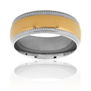 Foto 2 | Anillo West Coast Jewelry De Acero Inoxidable Chapado En Oro Para Hombre - Venta Internacional.