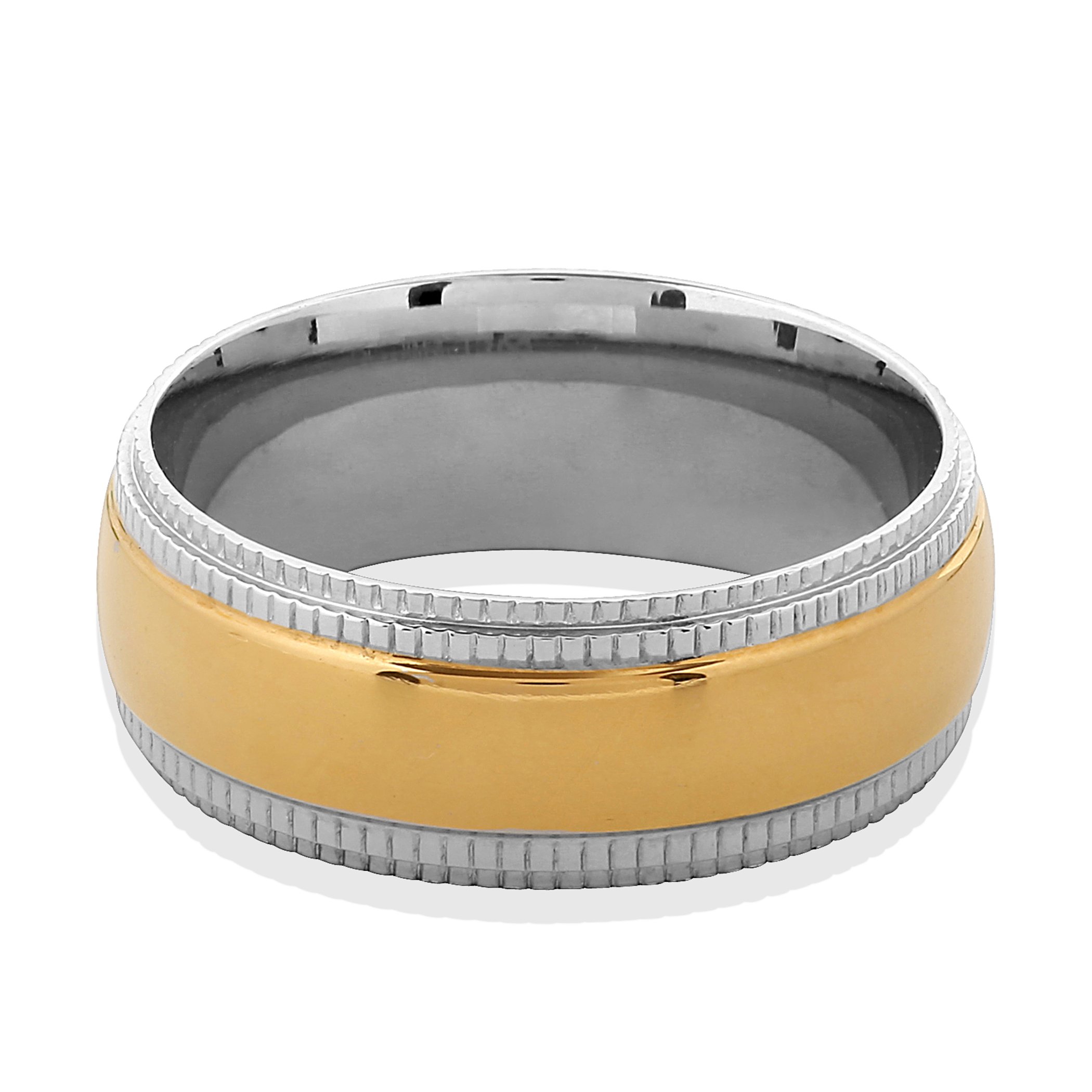 Foto 4 pulgar | Anillo West Coast Jewelry De Acero Inoxidable Chapado En Oro Para Hombre - Venta Internacional.