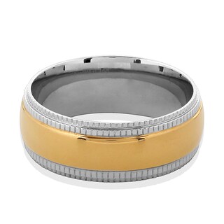 Foto 3 | Anillo West Coast Jewelry De Acero Inoxidable Chapado En Oro Para Hombre - Venta Internacional.