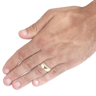 Foto 4 | Anillo West Coast Jewelry De Acero Inoxidable Chapado En Oro Para Hombre - Venta Internacional.