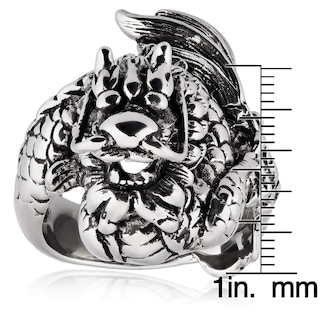 Foto 3 | Anillo West Coast Jewelry Con Dragón Chino De Acero Inoxidable Para Hombre - Venta Internacional.