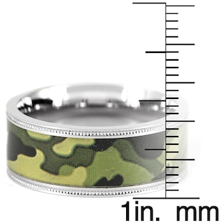 Foto 3 | Anillo West Coast Jewelry De Acero Inoxidable Con Camuflaje Verde - Venta Internacional.