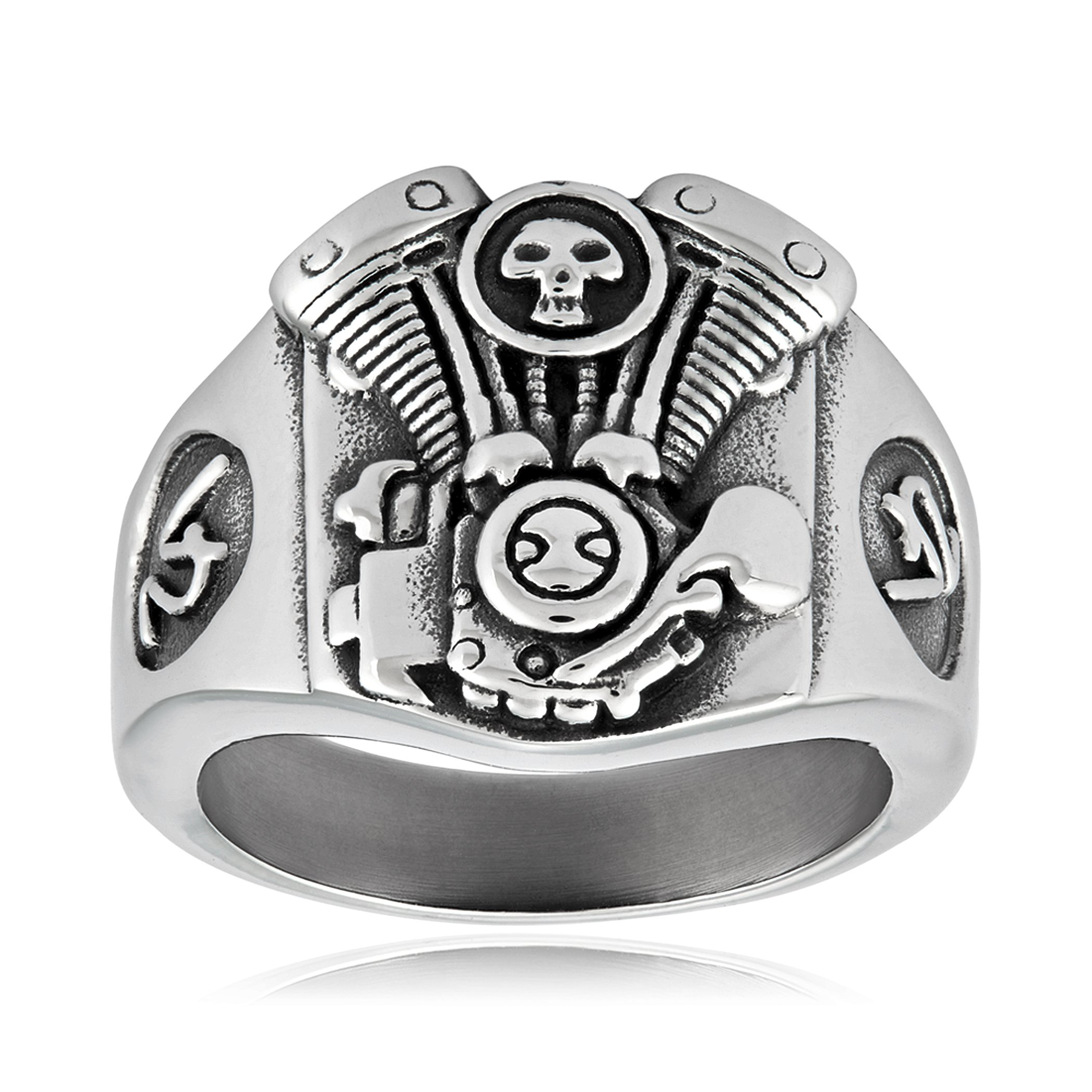 Foto 2 | Ring West Coast Jewelry V2 Engine Biker De Acero Inoxidable Para Hombre - Venta Internacional.