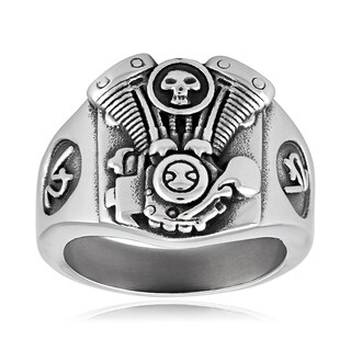 Foto 2 | Ring West Coast Jewelry V2 Engine Biker De Acero Inoxidable Para Hombre - Venta Internacional.