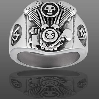 Foto 5 | Ring West Coast Jewelry V2 Engine Biker De Acero Inoxidable Para Hombre - Venta Internacional.