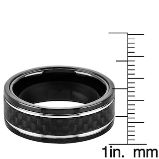 Foto 3 | Anillo West Coast Jewelry De Acero Inoxidable Chapado En Negro Para Hombre - Venta Internacional.