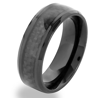 Foto 1 | Anillo West Coast Jewelry De Acero Inoxidable Chapado En Negro Para Hombre - Venta Internacional.