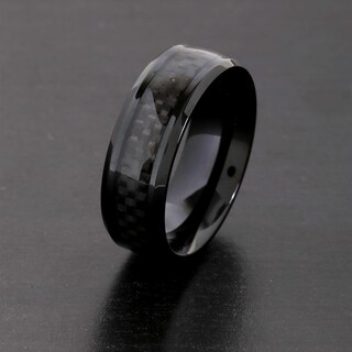 Foto 5 | Anillo West Coast Jewelry De Acero Inoxidable Chapado En Negro Para Hombre - Venta Internacional.