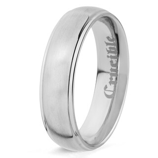 Foto 1 | Anillo West Coast Jewelry De Titanio Ranurado De 6 Mm Para Hombre - Venta Internacional.