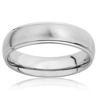 Foto 2 | Anillo West Coast Jewelry De Titanio Ranurado De 6 Mm Para Hombre - Venta Internacional.