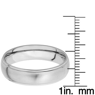 Foto 3 | Anillo West Coast Jewelry De Titanio Ranurado De 6 Mm Para Hombre - Venta Internacional.