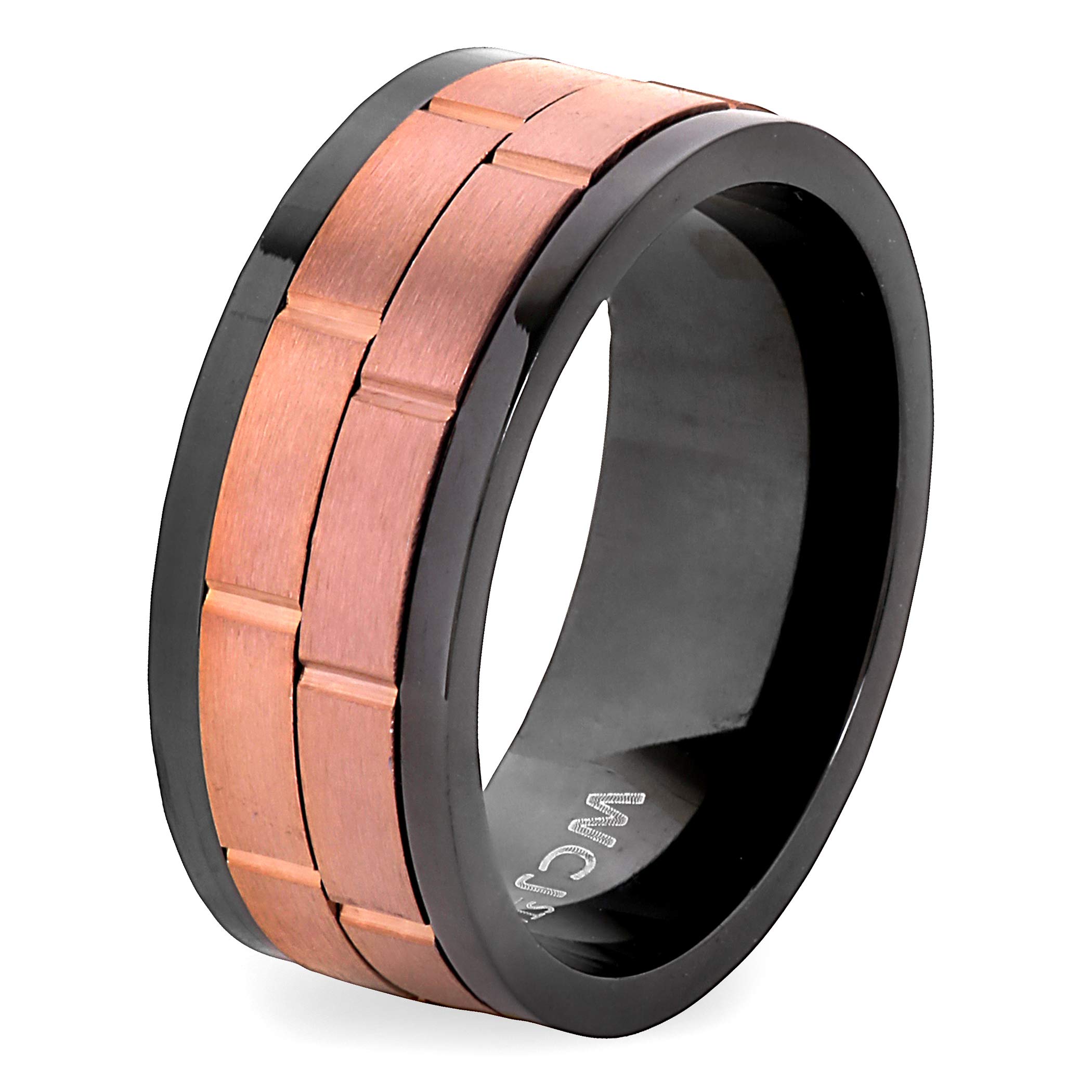Anillo West Coast Jewelry De Acero Inoxidable Bicolor Para Hombre - Venta Internacional.