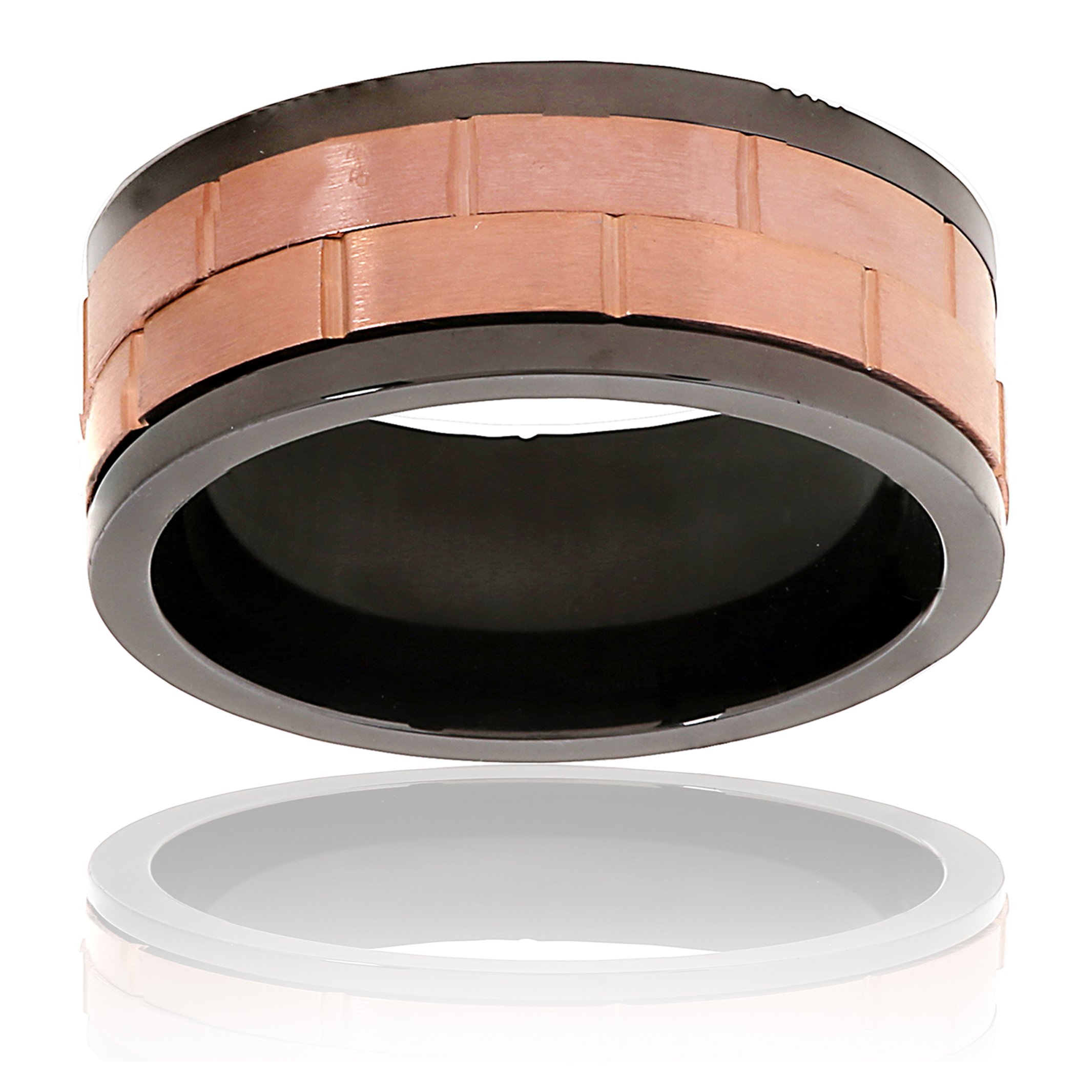 Foto 3 pulgar | Anillo West Coast Jewelry De Acero Inoxidable Bicolor Para Hombre - Venta Internacional.