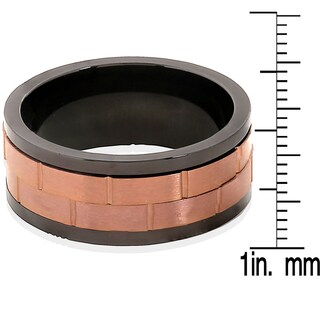 Foto 3 | Anillo West Coast Jewelry De Acero Inoxidable Bicolor Para Hombre - Venta Internacional.