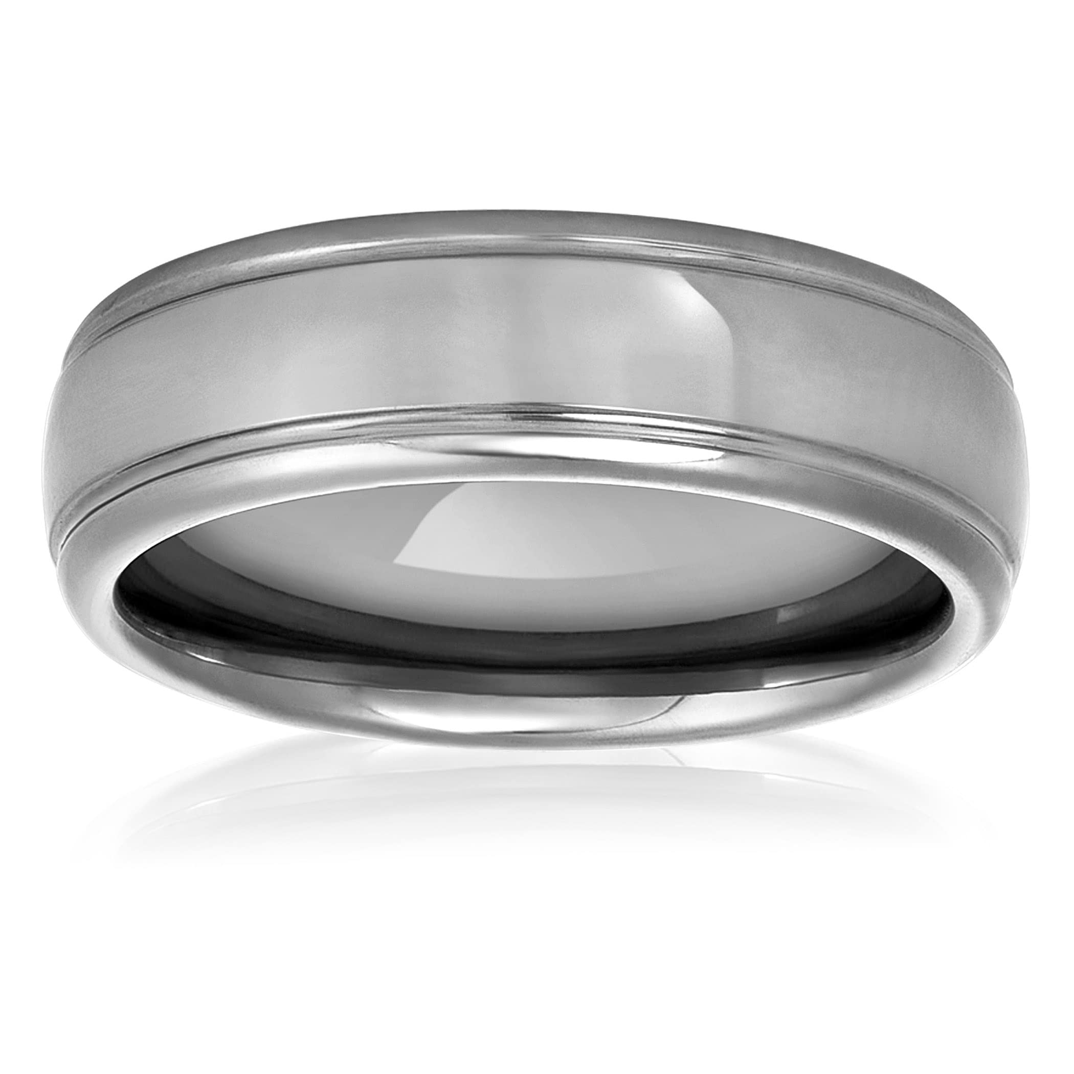 Foto 3 pulgar | Anillo De Boda West Coast Jewelry, Carburo De Tungsteno, 7 Mm - Venta Internacional.