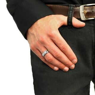 Foto 7 | Anillo De Boda West Coast Jewelry, Carburo De Tungsteno, 7 Mm - Venta Internacional.