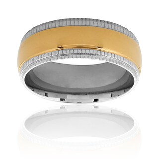 Foto 2 | Anillo West Coast Jewelry De Acero Inoxidable Chapado En Oro, Tamaño 7 - Venta Internacional.