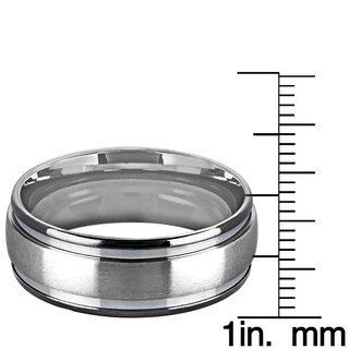 Foto 3 | Anillo West Coast Jewelry De Acero Inoxidable Satinado Bicolor De 8 Mm - Venta Internacional.
