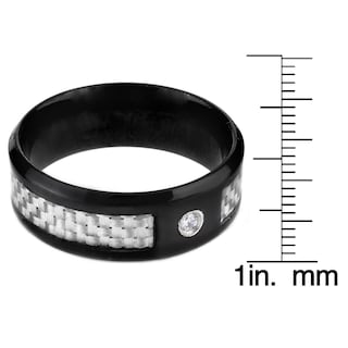 Foto 3 | Anillo West Coast Jewelry De Acero Inoxidable Chapado En Negro Para Hombre - Venta Internacional.