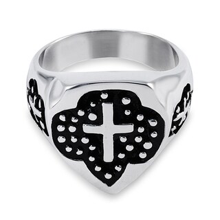 Foto 2 | Anillo West Coast Jewelry De Acero Inoxidable Con Resina Negra - Venta Internacional.