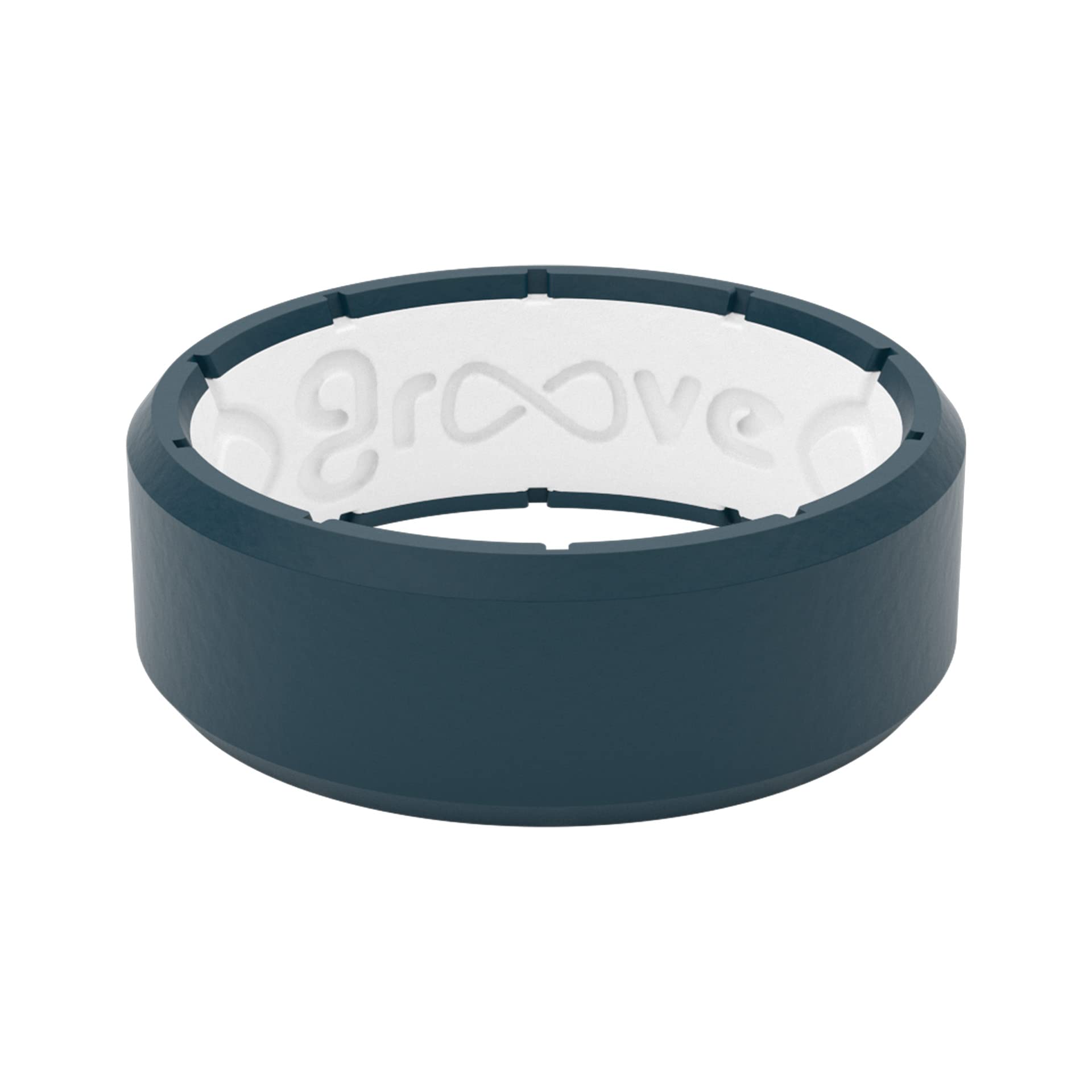 Foto 2 pulgar | Anillo De Silicona Groove Life Edge Anchor/blanco Para Hombre Talla 12 - Venta Internacional.