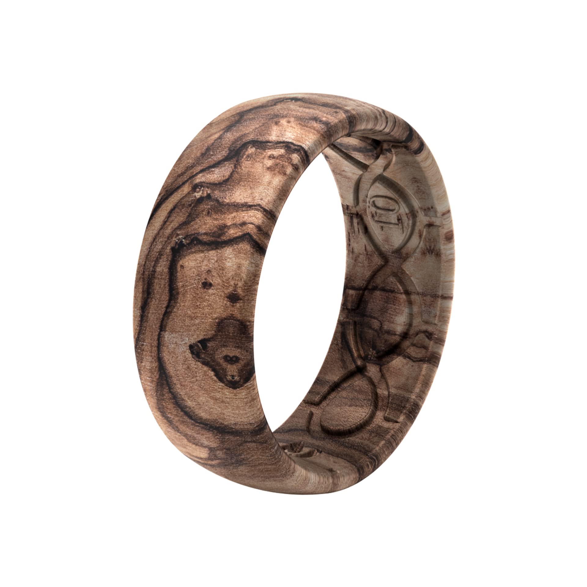 Foto 7 pulgar | Anillo De Silicona Groove Life Nomad Burled Walnut Para Hombre, Talla 9 - Venta Internacional.