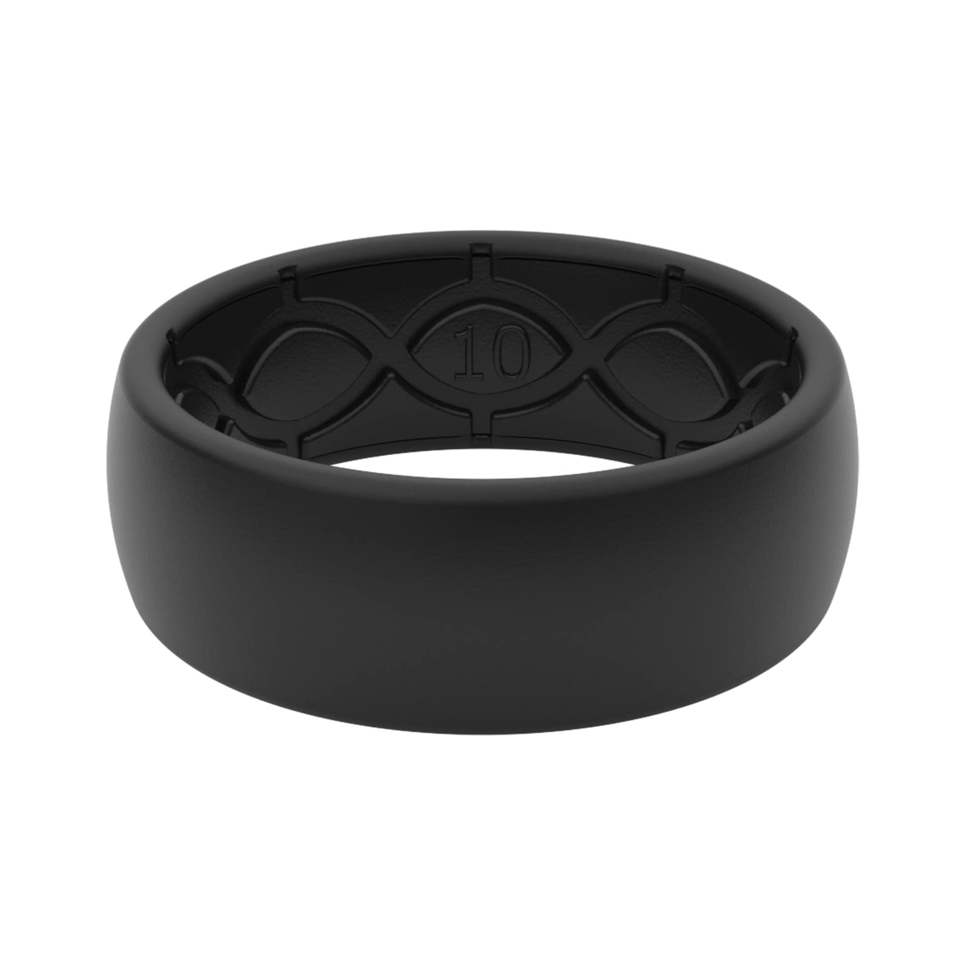 Foto 2 pulgar | Anillo De Boda Groove Life Solid, Silicona Negra Y Negra, Tamaño 9 - Venta Internacional.