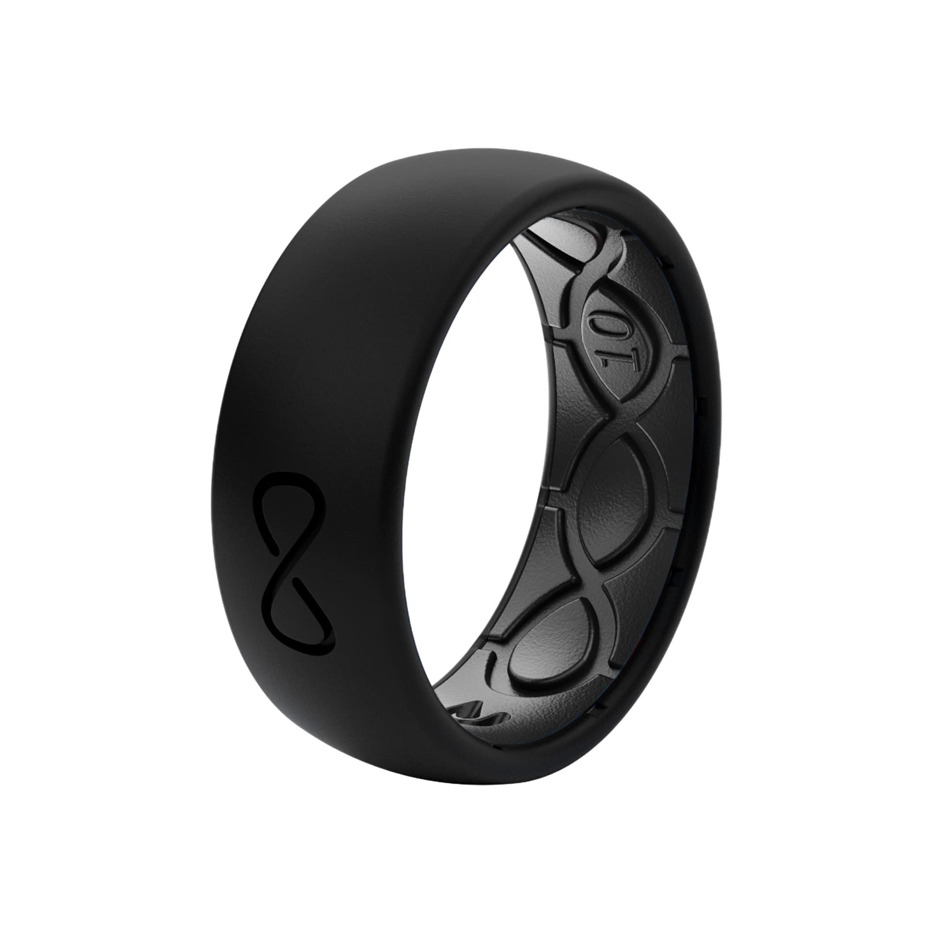 Foto 7 pulgar | Anillo De Boda Groove Life Solid, Silicona Negra Y Negra, Tamaño 9 - Venta Internacional.