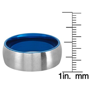 Foto 4 | Anillo West Coast Jewelry De Acero Inoxidable Cepillado En Dos Tonos - Venta Internacional.