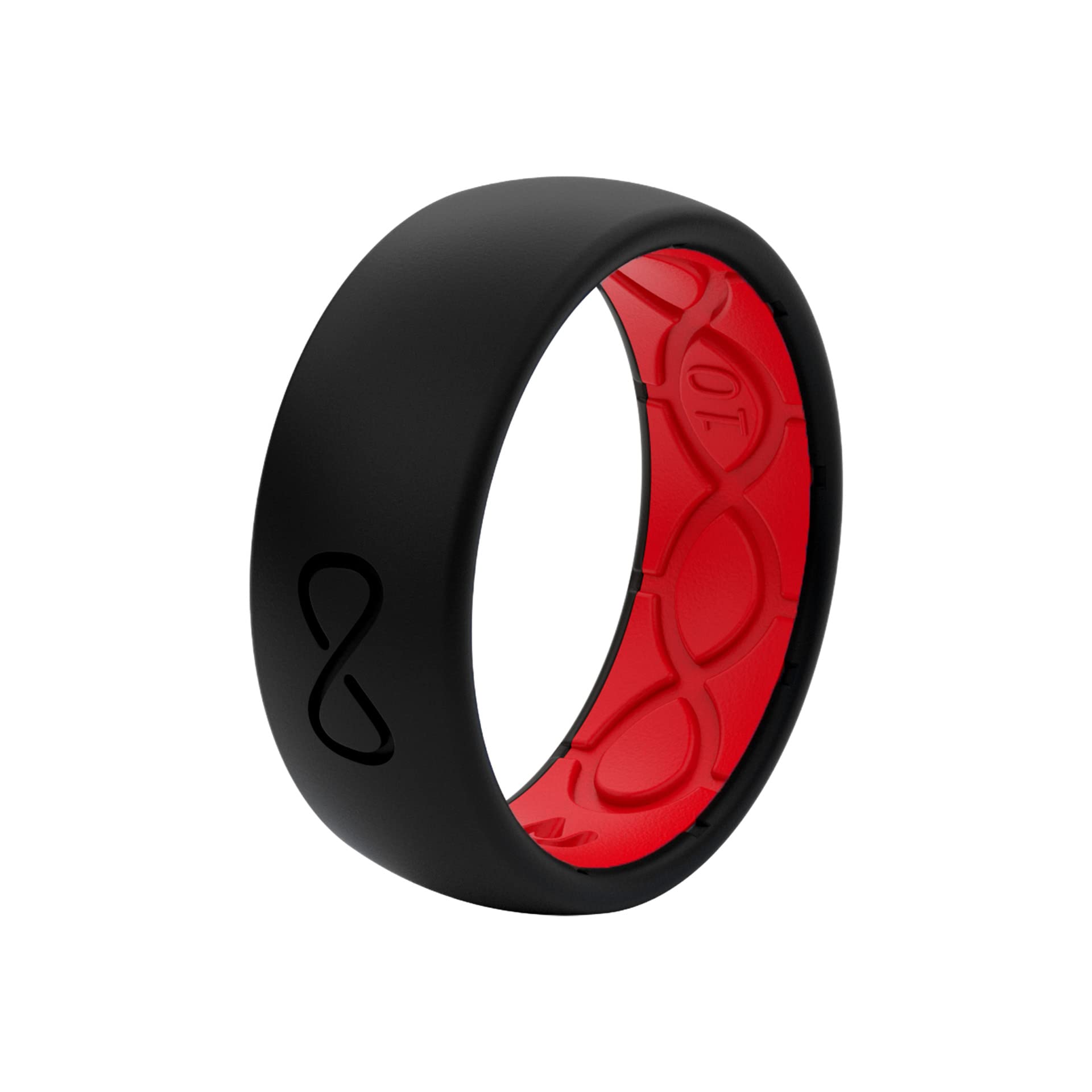 Foto 7 pulgar | Anillo De Boda Groove Life Solid, Silicona Negra Y Roja, Talla 10, Para Hombre - Venta Internacional.