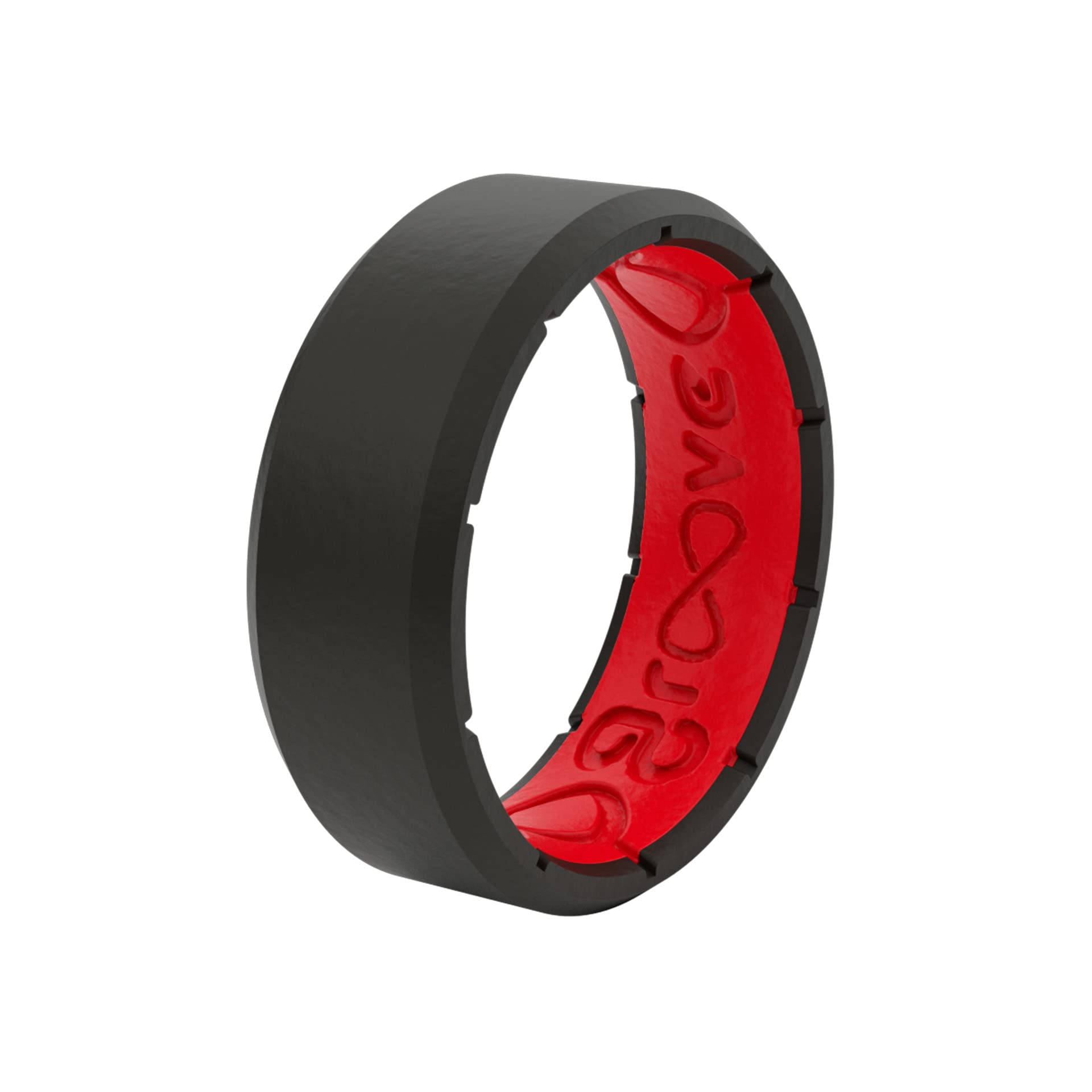 Foto 7 pulgar | Anillo De Silicona Groove Life Edge Negro/rojo Para Hombre - Talla 10 - Venta Internacional.