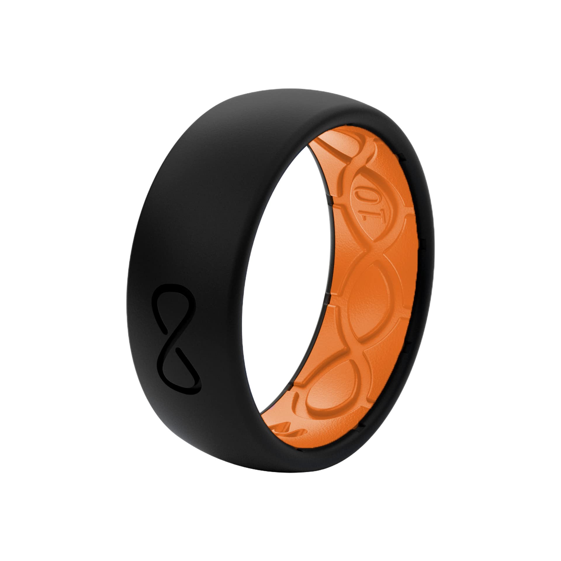 Foto 6 | Anillo De Boda De Silicona Groove Life Solid Negro/naranja Talla 11 - Venta Internacional.