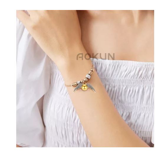 Foto 3 | Pulsera Harry Potter Unisex De Acero Inoxidable, Rosado