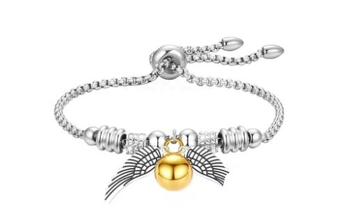 Pulsera Harry Potter Unisex De Acero Inoxidable, Plata