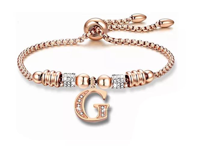Foto 1 | Pulsera Wünd con Letra Inicial "G" Color Oro Rosado