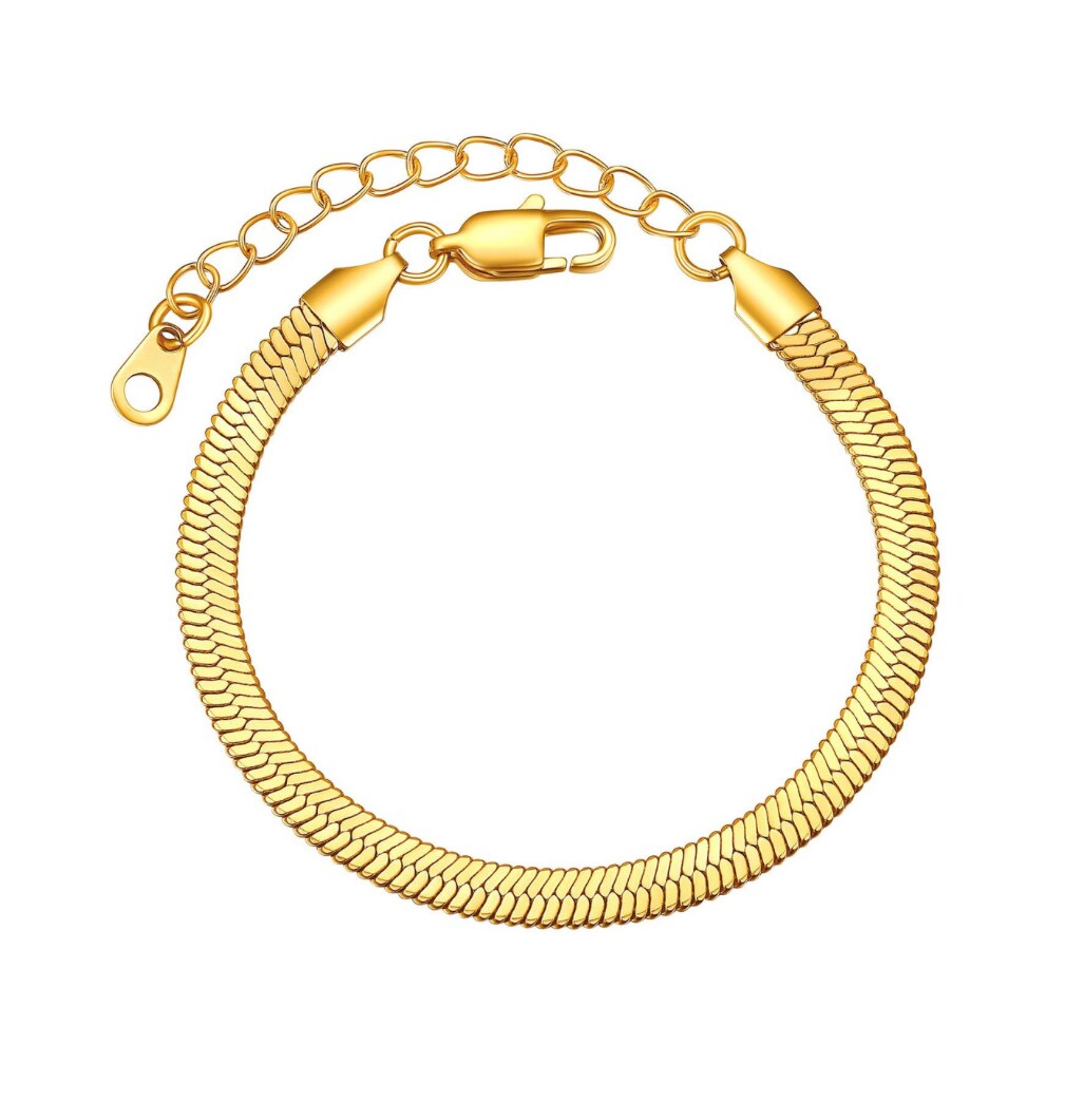Pulsera Plana Dorada $372