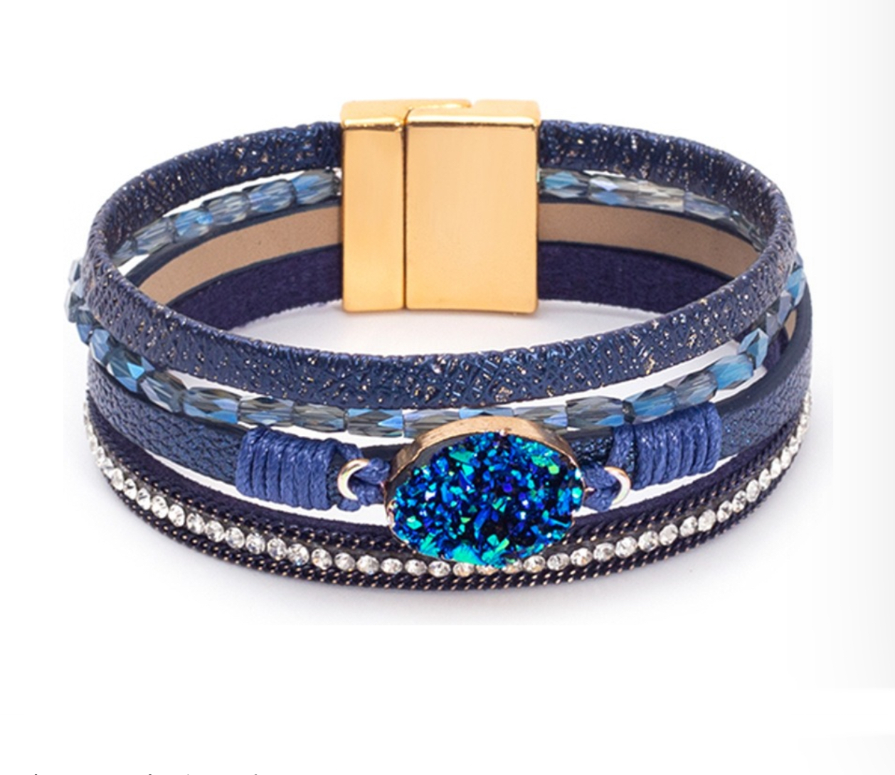 Foto 4 pulgar | Pulsera Wünd Azul para Mujer