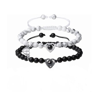Foto 1 | 2pc Pulseras Pareja Regalo Mujer Hombres
