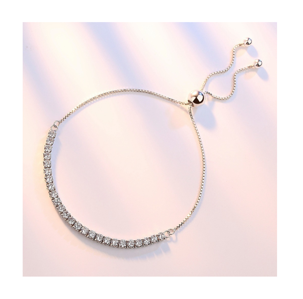 Foto 2 | Pulsera Wünd de Cristal de Circón de Plata para Mujer