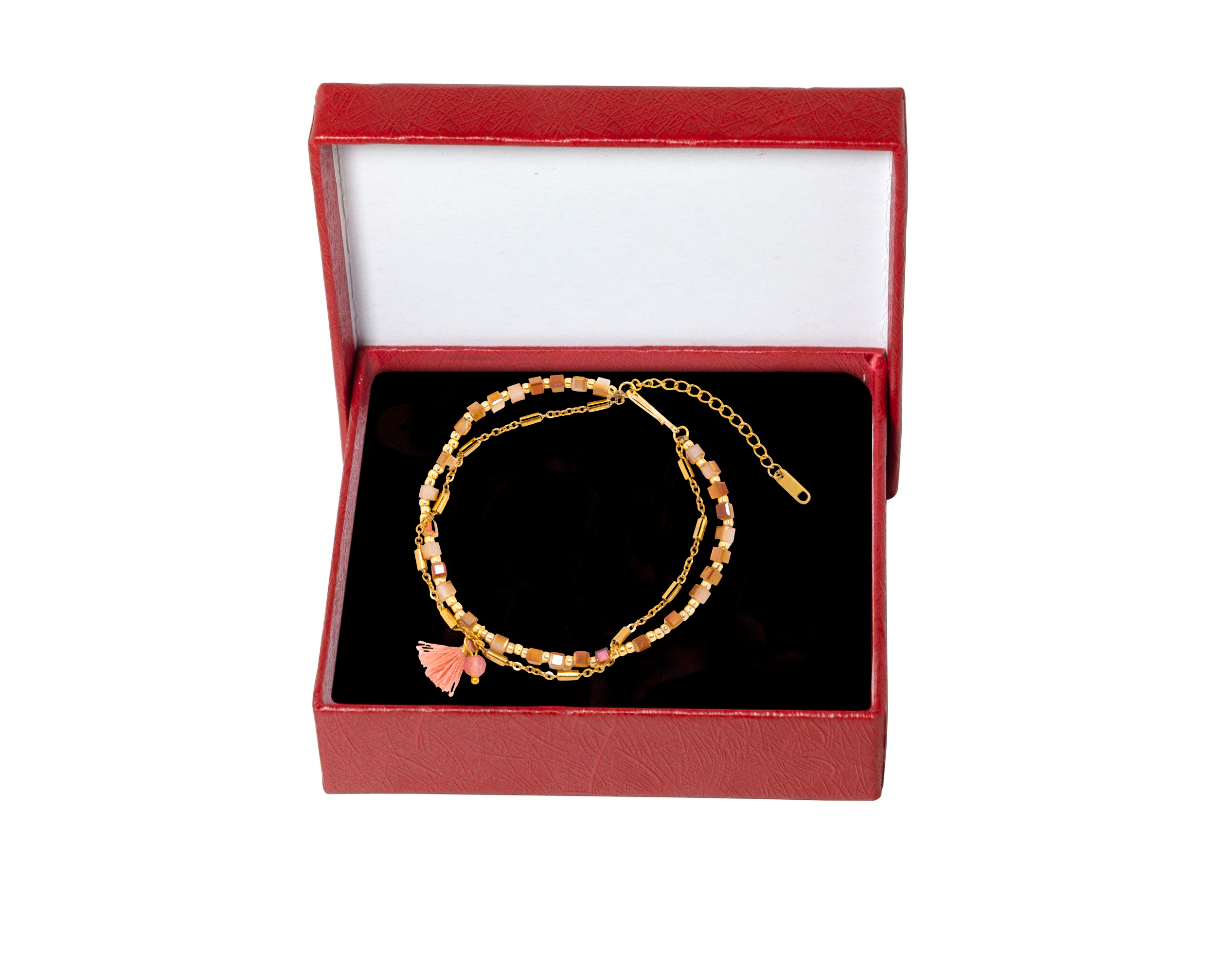 Foto 4 | Pulsera Cuadros Tornasol 17cm Acero Inoxidable Tono Dorado CH10