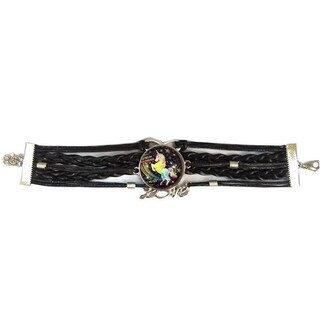 Foto 1 | Pulsera Brazalete de Moda Unicornio 1 Pieza Negra de Plástico