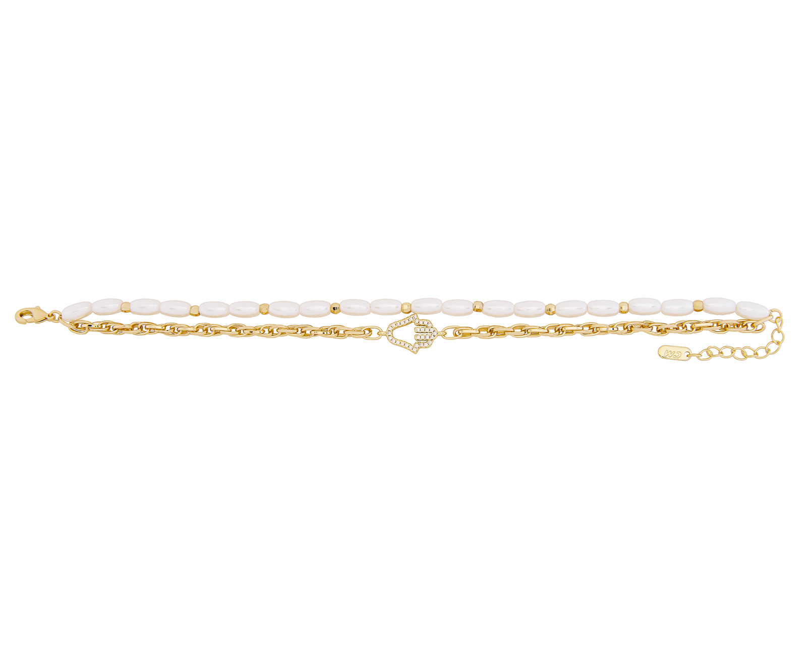 Pulsera de Chapa de Oro 18k Joyas Plafer 1860p-ch Dorada