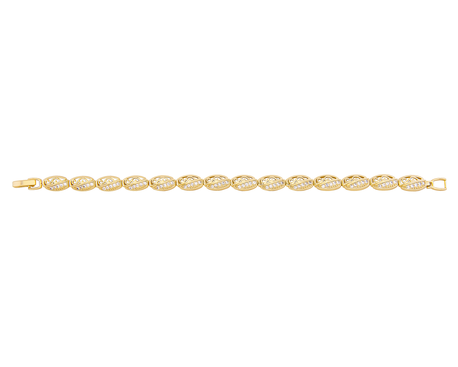 Pulsera de Chapa de Oro 18k Joyas Plafer 1869p-ch Dorada